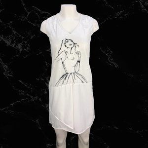 plains and prints white dress